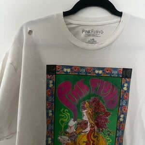 Pink Floyd White Graphic Tee